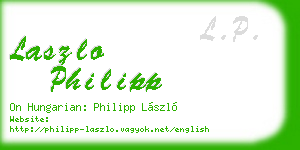 laszlo philipp business card